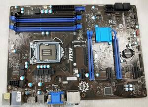 【中古パーツ】BIOS確認のみ、MSI Z87-S01 マザーボード ＩＯパネル LGA1150 ■MB2677