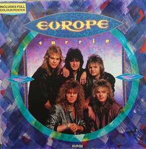 ☆EUROPE/CARRIE 1987' UK LIMITED POSTER SLEEVE 7INCH