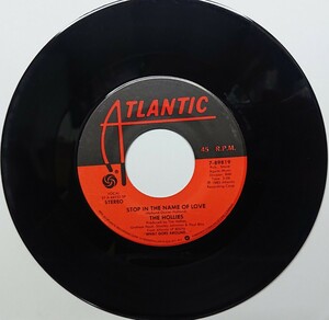 ☆THE HOLLIES/STOP IN THE NAME OF LOVE 1983'USA ATLANTIC 7INCH