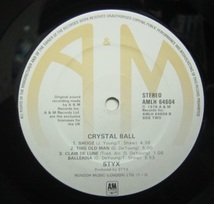 ★特選★STYX/CRYSTAL BALL'1976UK A&M _画像3