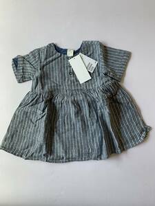 タグ付未使用品】H&M 半袖 ワンピース 　リネン& 綿 サイズ 86cm 12-18M Baby Exclusive