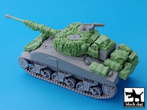 ブラックドッグ T35028 1/35 イギリス M4シャーマン戦車ファイアフライ 麻布テープ・カモフラージュネット