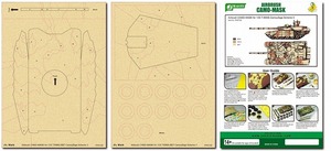 J's Work PPA5192 エアブラシ用迷彩マスキング 1/35 T-90MS カモフラージュ スキーム 3