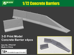 J's Work PPA3157 1/72 3Dプリント コンクリートバリア