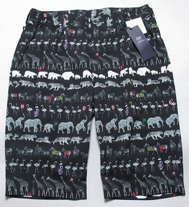 23 district GOLF original pare-do pattern half * short pants regular price 22000 jpy /M size /PHVTIM0505/ new goods / black 