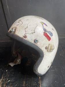 50s 60s EVEROAK RACEMASTER England made vintage helmet Biker chopper Cafe Racer BORO locker z