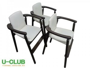※◆BK0919|子供用椅子 3脚セット W425×D460×H740(SH500)mm 中古 店舗用 キッズチェア