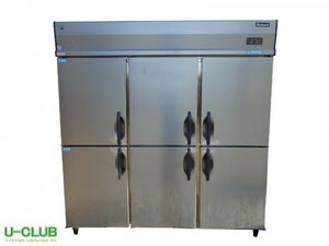 ※◆BL0623|縦型6面冷凍冷蔵庫(2凍4蔵) 613S2-EC ダイワ 3相200V W1800×D800×H1900mm 業務用 厨房用 中古