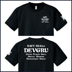 NAVY SEALs DEVGRU dry T-shirt ( size S~5L) black [ product number gt608]