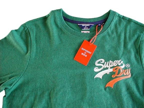 ■送料込■【新品M】Superdry 極度乾燥（しなさい） Vintage Logo Interest T-Shirt ■ SUPERDRY冒険魂 Green ■