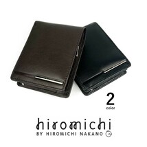 【全2色】 hiromichi nakano ヒロミチ・ナカノ ソフト リアルレザー 2つ折り 財布 ショートウォレット_画像10