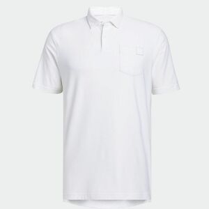 新品♪adidasGOLF(アディダスゴルフ)♪メンズ ゴルフ ソリッド チェストポケット半袖ボタンダウンシャツ♪ホワイト♪サイズO♪