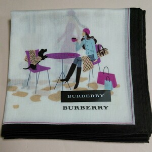 BURBERRY バーバリーハンカチ【　女の子と犬・バーバリーバス　】