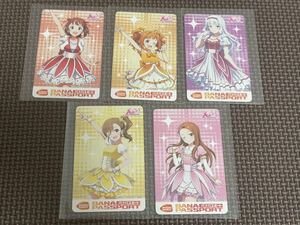 数量6 新品・未使用【春香/やよい/貴音/真美/伊織】アイドルマスター 10周年記念 パナパスポートカード 第1弾 バナパス 10th Anniversary