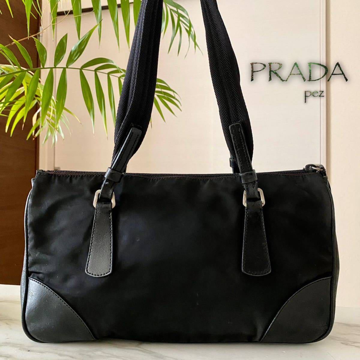 60%OFF定価14万 PRADA プラダ ナイロン×メタル チェーンネックレス