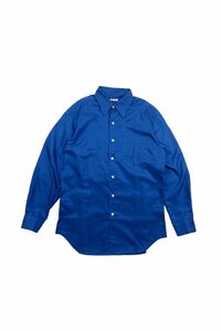 90's JUN shirt blue ジュン 長袖シャツ ブルー 無地 ヴィンテージ