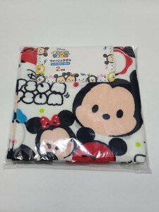 Disney　Tsum Tsum（ディズニー ツムツム）ウォッシュタオル　2枚組　ミッキーマウス　ディズニーランド　アプリ　ウォルトディズニー