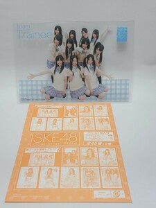 チームTrainee(ノーマル) 「ジャンボカードダス SKE48 コレクションプレート」