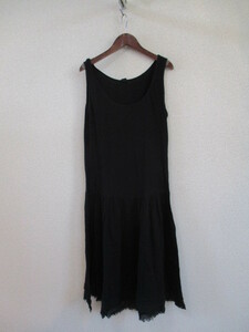 JEANASIS black no sleeve dress (USED)52018
