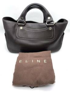 セリーヌ CELINE ブギーバック オールレザー ブラウン ハンドバッグ