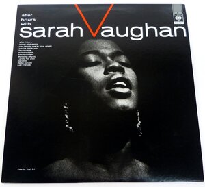 ★LPレコード!SARAH VAUGHAN サラ・ヴォーン【AFTER HOURS】USED品★