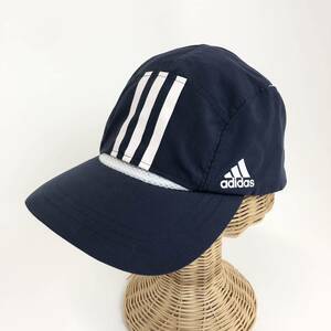 良品　adidas アディダス　ナイロンキャップ　CLIMACOOL キャップ帽子 スポーツ　ネイビー　OSFX フリーサイズ　57〜60cm