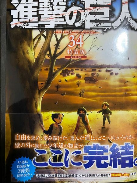 【裁断済み】進撃の巨人34巻（特装版）