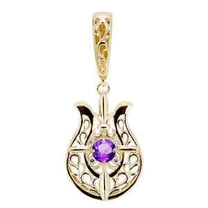  pendant top flat 100g for horseshoe chain necklace less men's Cross 10 gold 10k is possible to choose birthstone ala Beth k