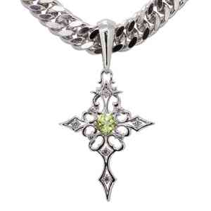 Ожерелье мужской серебряный крест -кулон Select Stelect Stone Cross SV925 Kihei Chain толстый