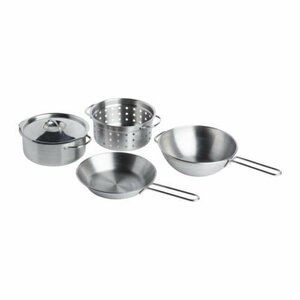 IKEA cookware 5 point set DUKTIG stainless steel color postage Y750!