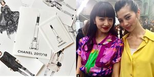 シャネル　CHANEL 　小松菜奈さん着用グラフィックワンピース　バエル綺麗色　未使用　