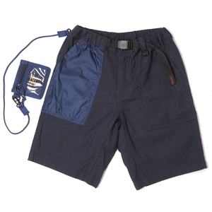 GRAMICCI × BRIEFING × BEAMS PLUS 別注 カーゴショーツ【S】NAVY ウォレット付 グラミチ ブリーフィング ショートパンツ GMP-18S182