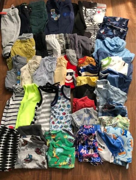 子供服まとめ売り　80 甚平　水着　45点分