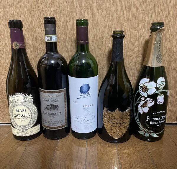 【空瓶 】ヴィンテージシャンパン&ワイン オーパスワン&ドンペリ&レニークラヴィッツ