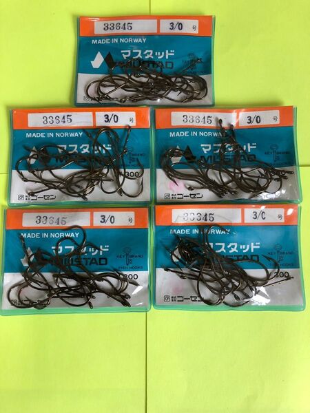 No.865 ゴーセン 釣針 3/0号 5袋 未使用品 旧価格品 品薄商品