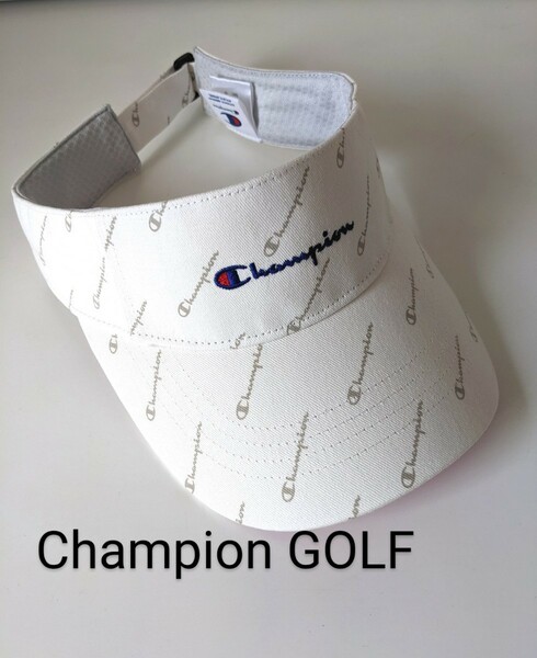 Champion GOLF チャンピオン ゴルフ サンバイザーユニセックス Fサイズ ホワイト 正規品