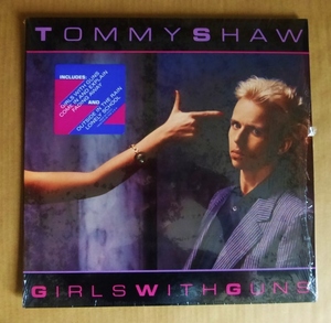 TOMMY SHAW (STYX) 「GIRLS WITH GUNS」米ORIG [A&M] ステッカー有シュリンク美品