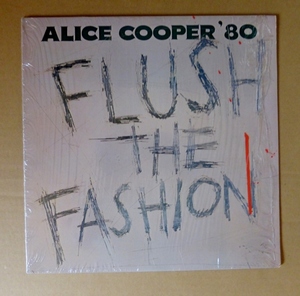 ALICE COOPER「FLUSH THE FASHION」米ORIG[初回WB横線]シュリンク美品