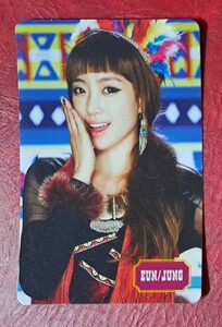 T-ARA Eunjung yayaya Коллекционная карточка Японская версия Japan Edition Eunjung Тиара Фотокарточка