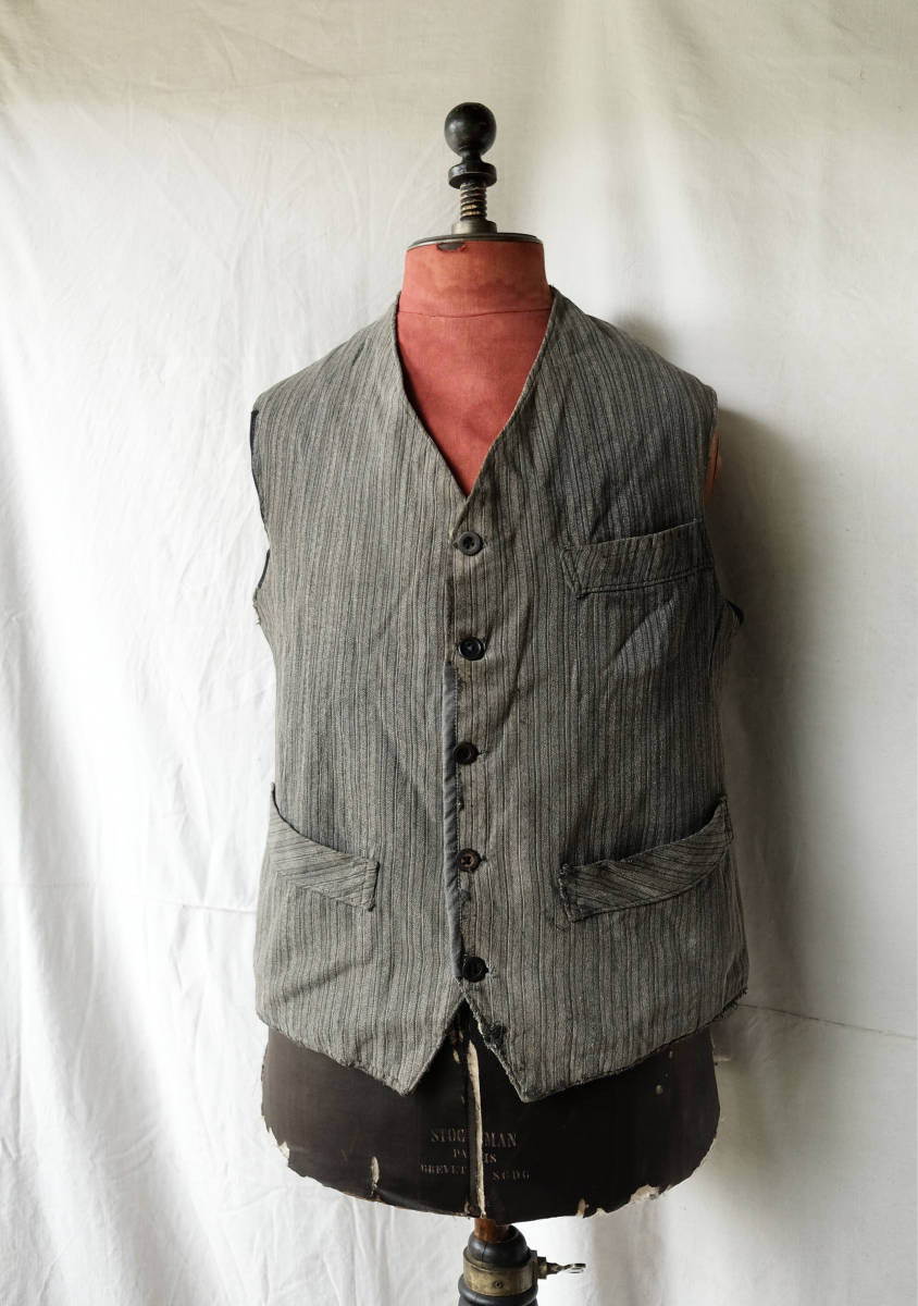 40s French Le Grand Conde Vest ビンテージ-