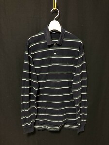 ◆Polo by Ralph Lauren ポロ ラルフローレン 長袖鹿の子ポロシャツ　ボーダー M　