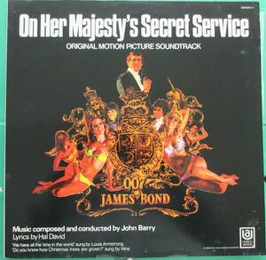  запись LP саундтрек 007 женщина .. внизу. 007 ON HER MAJESTY'S SECRET SERVICE UNITED ARTISTS записано в Японии JOHN BARRYje-m брюки do*L128