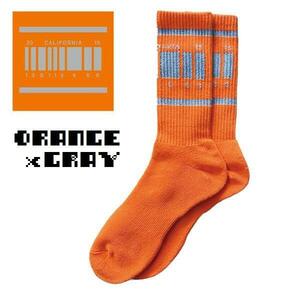 BACK IN THE TIME back in The time socks socks BACK TO THE FUTURE back tu The Future ORANGE x GRAY