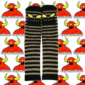 【 TOYMACHINE 】MONSTER FACE MINI STRIPE SOCK トイマシーン ソックス 靴下