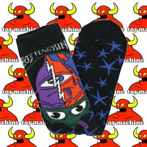 【 TOYMACHINE 】TM TURTLEHEAD SOCK (BLACK) トイマシーン ソックス 靴下