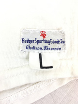 古着 60s Badger Sporting Goods Co. 無地 ソリッド エルボーパッチ コットン レーヨン フットボール Tシャツ L_画像9