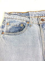 古着 90s USA製 Levi's 550 ブルー デニム パンツ ジーンズ テーパード W31 L31_画像4