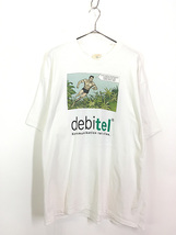 古着 90s debitel ターザン グラフィック モバイル ソフトウェア Tシャツ XL_画像1