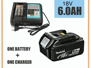 バッテリー　リチウムイオン電池　18V　mAh　充電式　電動工具用　スペアパーツ　6.0AH　
