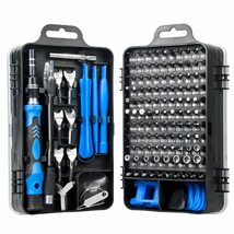 135in1　磁気　ドライバーセット　ドライバービットキット　ラップトップ　モバイルデバイス　修理　135in1-Blue_画像1